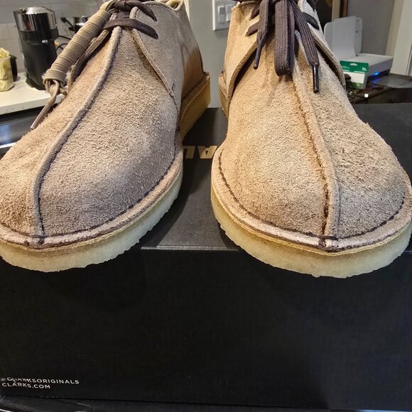 Clarks Originals Men's Desert Trek Wolf Suede 26180650 Boots Shoes Mens Size 10 - Picture 9 of 15